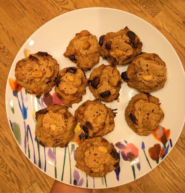 Banana Peanut Choc Chunk Bites